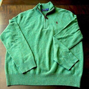 Polo Ralph Lauren Wool Quarter Zip, Men’s Large MSRP $139